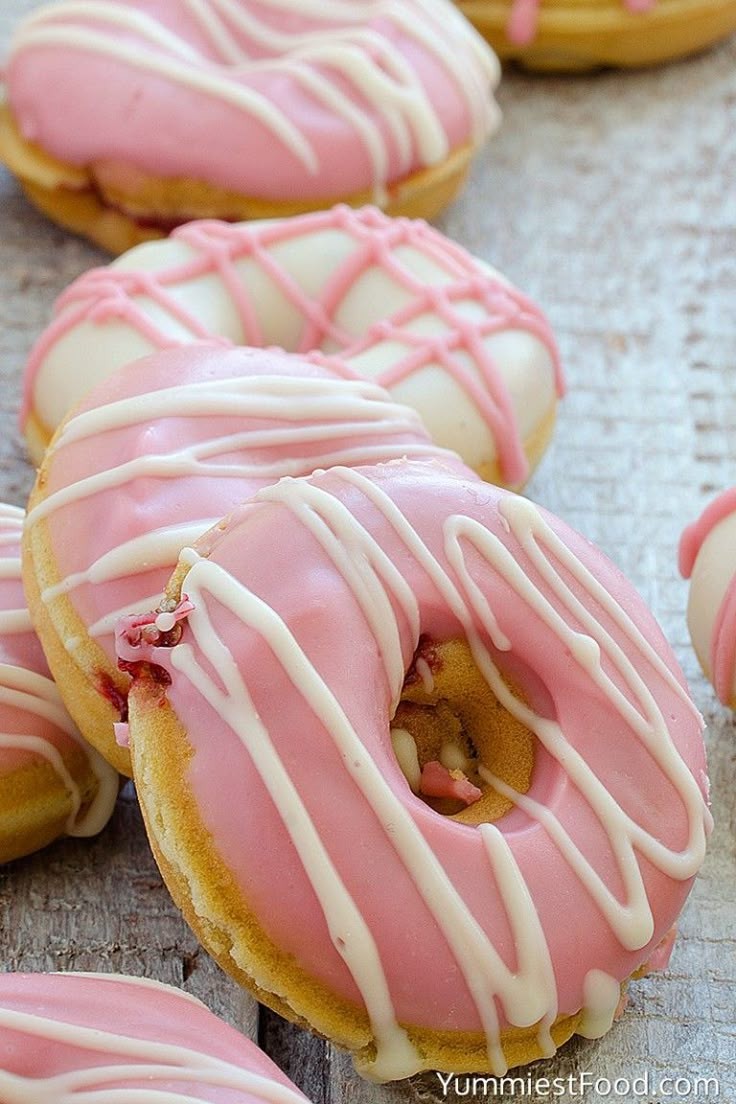 Strawberry donuts